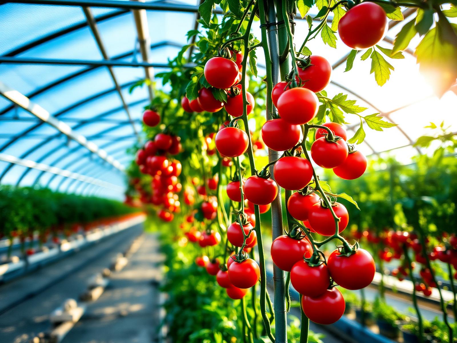 Greenhouse tomatoes